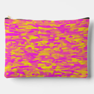 Abstract patroon roze geel oranje groot etui
