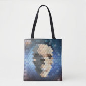 Abstract patroon schedel draagtas (Voorkant)