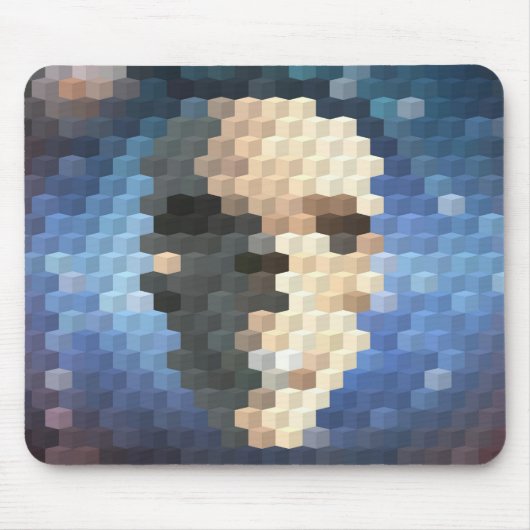 Abstract patroon schedel muismat (Voorkant)