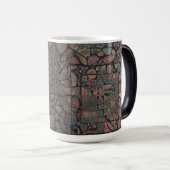Abstract Patroon Silhouet – Artistiek 15 oz Magische Mok (Voorkant rechts)