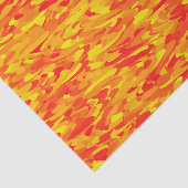 Abstract Patroon Sinaasappel Rood Geel Tissuepapier (Detail)