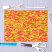 Abstract Patroon Sinaasappel Rood Geel Tissuepapier (Craft)