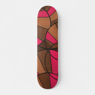 Abstract patroon skateboard