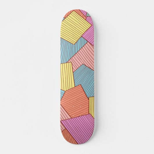 Abstract patroon skateboard (Voorkant)