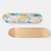 Abstract patroon skateboard (Horizontaal)