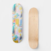 Abstract patroon skateboard (Voorkant)