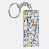 Abstract patroon sleutelhanger (Voorkant Links)