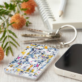Abstract patroon sleutelhanger (Voorkant Rechts)