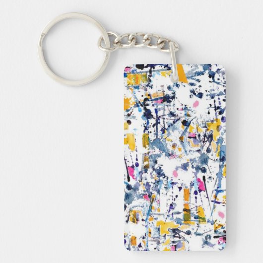 Abstract patroon sleutelhanger (Voorkant)