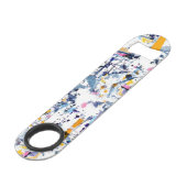 Abstract patroon speed flessenopener (Voorkant Gekanteld)