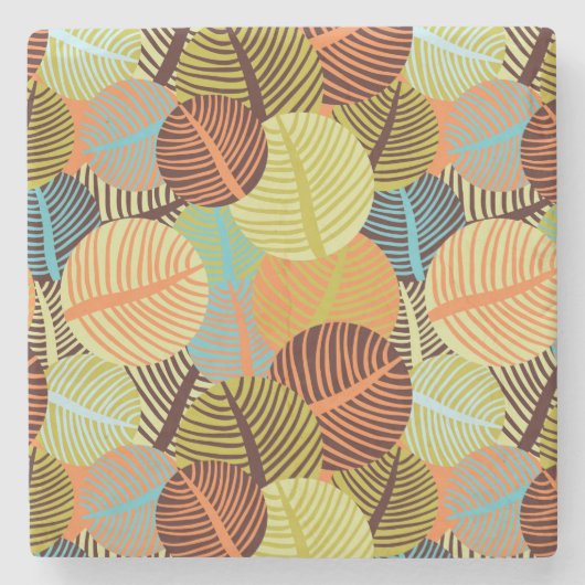 Abstract patroon stenen onderzetter (Voorkant)