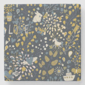 Abstract patroon stenen onderzetter (Voorkant)