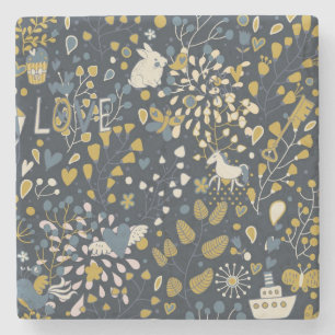 Abstract  patroon stenen onderzetter