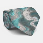 abstract patroon stropdas (Opgerold)