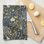 Abstract  patroon theedoek (Quarter Fold)