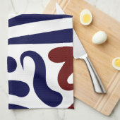 abstract patroon theedoek (Quarter Fold)