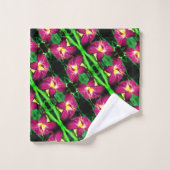 Abstract patroon tijdens dagvlucht sluiten bad handdoek (Wasdoekje)