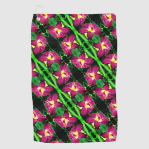 Abstract patroon tijdens dagvlucht sluiten golfhanddoek