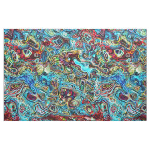 Abstract patroon van artistieke Retro Cool Waves Stof