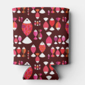 Abstract patroon van de retrovis onderwater blikjeskoeler (Achterkant)