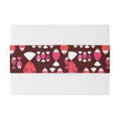 Abstract patroon van de retrovis onderwater uitnodigingen wikkel (Achterkant Voorbeeld)