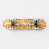 Abstract patroon van de verkorte veer skateboard (Horizontaal)