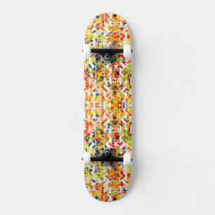 Abstract patroon van de verkorte veer skateboard