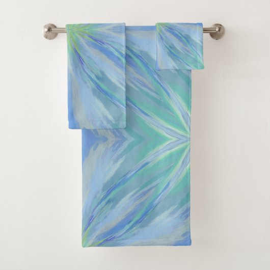 Abstract patroon van de Waterverf van Seaside Flor Bad Handdoek (Insitu)