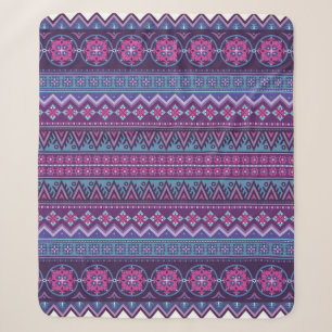 Abstract patroon van etnische strepen, siervintag sherpa deken