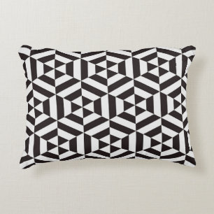 Abstract patroon van geometrische hexagon naadloos accent kussen