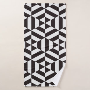 Abstract patroon van geometrische hexagon naadloos badhanddoek