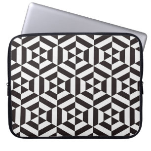Abstract patroon van geometrische hexagon naadloos laptop sleeve
