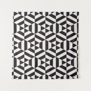 Abstract patroon van geometrische hexagon naadloos wandkleed