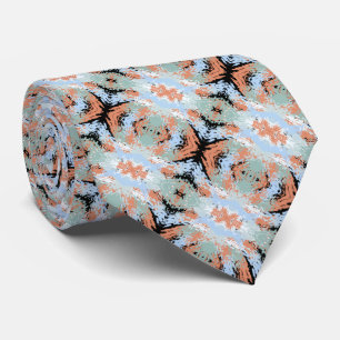 Abstract patroon van gespleten uiteinden met paste stropdas