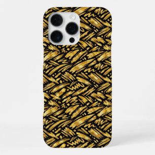 Abstract patroon van goud folie iPhone 16 pro max hoesje