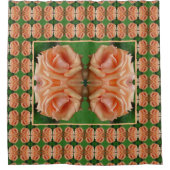 Abstract patroon van het Roos van het Blooming Pea Douchegordijn (Voorkant)