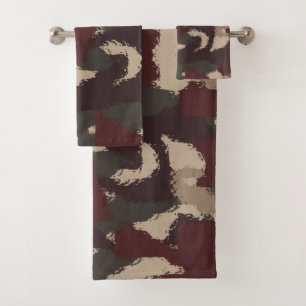 Abstract patroon van militaire camouflage bad handdoek