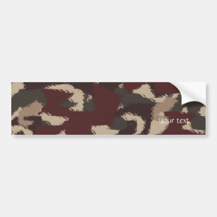 Abstract patroon van militaire camouflage bumpersticker