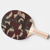 Abstract patroon van militaire camouflage tafeltennisbatje (Zijkant)