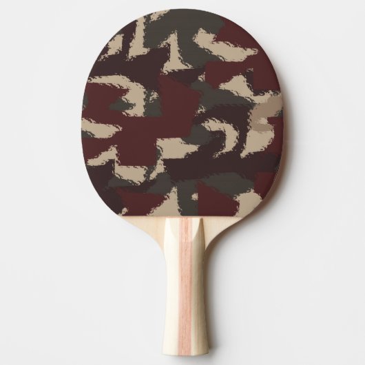Abstract patroon van militaire camouflage tafeltennisbatje (Voorkant)