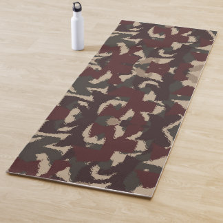 Abstract patroon van militaire camouflage yogamat