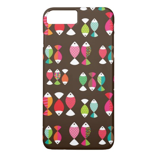 Abstract patroon van retrovis onder water 2 Case-Mate iPhone case (Achterkant)