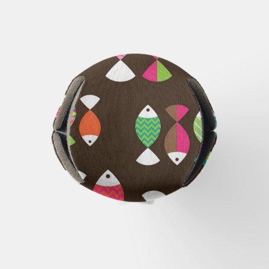 Abstract patroon van retrovis onder water 2 flesjeskoeler (Bodem)