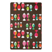 Abstract patroon van retrovis onder water 2 mini klembord (Achterkant)