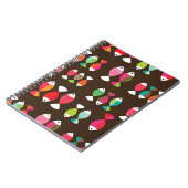 Abstract patroon van retrovis onder water 2 notitieboek (Linkerzijde)