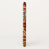 Abstract patroon van rode en goudflens Case-Mate iPhone case (Achterkant / rechts)