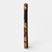 Abstract patroon van rode en goudflens Case-Mate iPhone case (Achterkant/links)