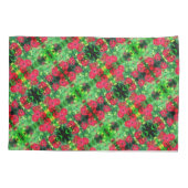 Abstract patroon van rode zinnia Flowers Kussensloop (Achterkant)