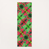 Abstract patroon van rode zinnia Flowers Yogamat (Voorkant)