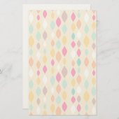 Abstract patroon van stijl Retro Briefpapier (Voorkant / Achterkant)